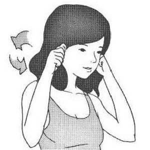 耳鸣自我按摩图解4
